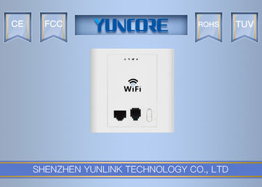 Cina 802.3af 48V Pasif PoE Wall Mountable Wireless Access Point Untuk Rumah, Hotel, Rumah Sakit - Model PW525 pemasok